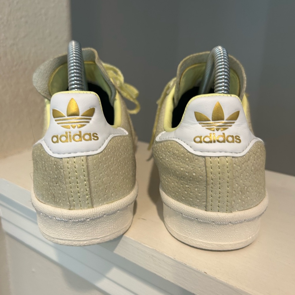 Adidas Campus 80s Lemonade Yellow White Sneakers Mens Youth size 6.5 - Picture 8 of 11